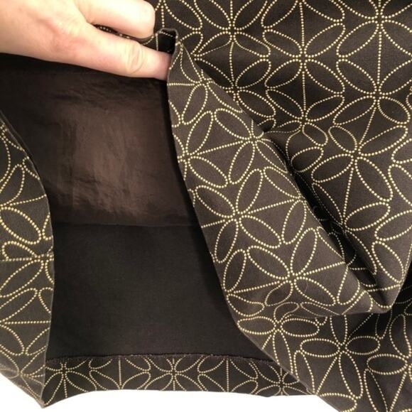 Boden Brown Floral Geometric Skirt Size 8 - Picture 8 of 12